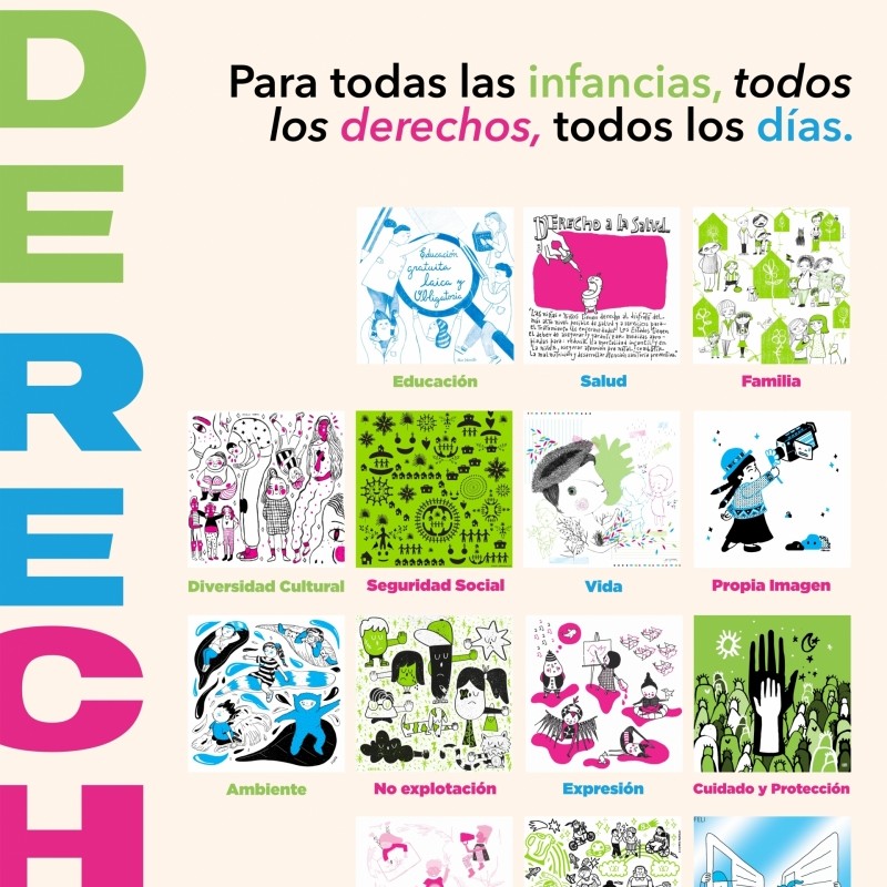 Afiche sobre Derechos NNA